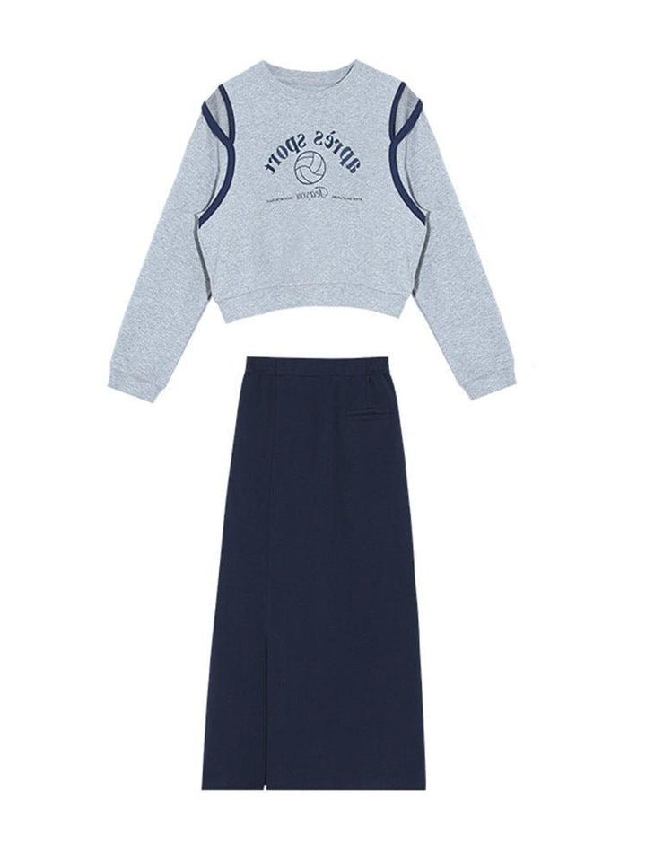 Off-shoulder Hoodie Female Spring Lazy Casual Crewneck Top Thin - Trendha