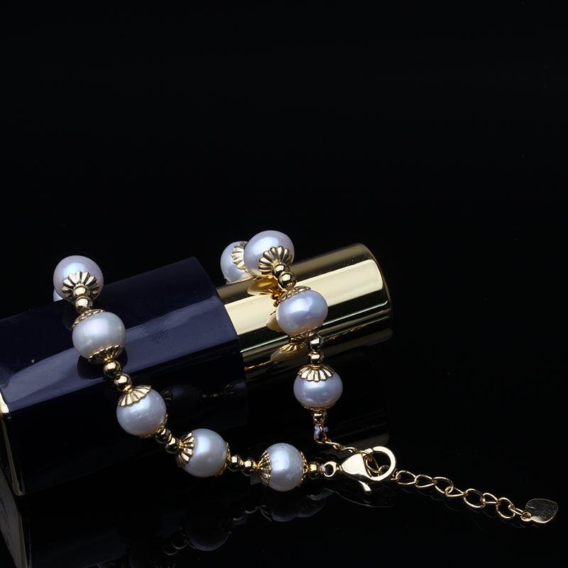 Real Freshwater Round Pearl Bracelet For Women Natural Pearl - Trendha