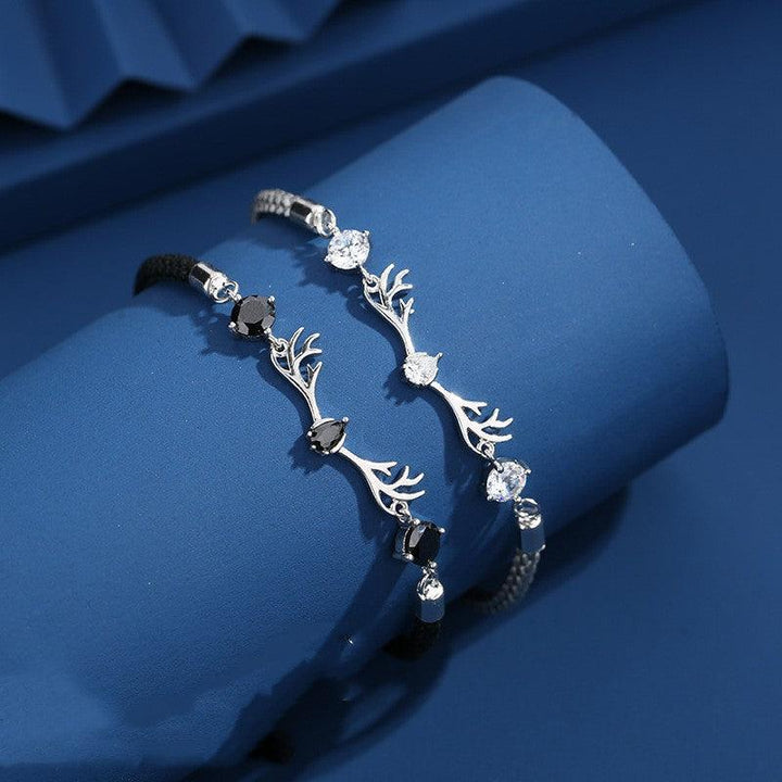 S925 Sterling Silver Deer Has Your Lovers Bracelet - Trendha