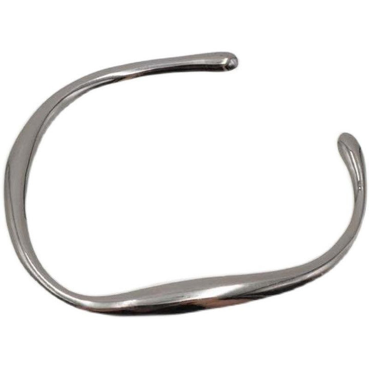 S925 Sterling Silver Irregular Flow Square Bracelet - Trendha