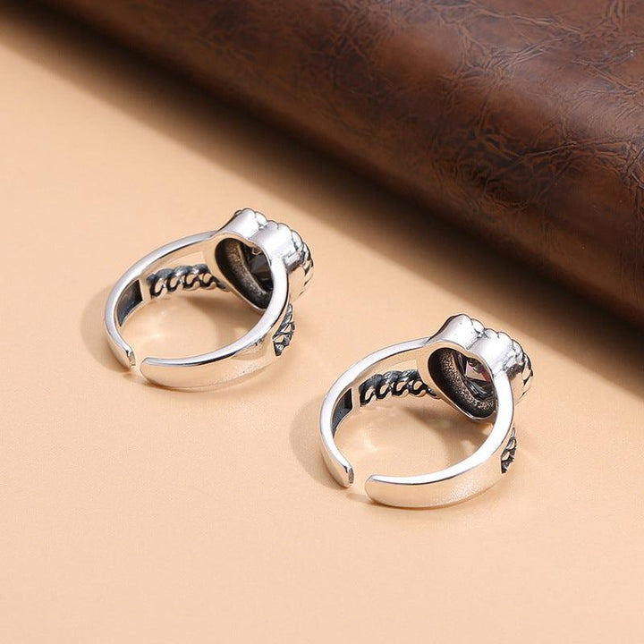 S925 Sterling Silver Retro Ring - Trendha