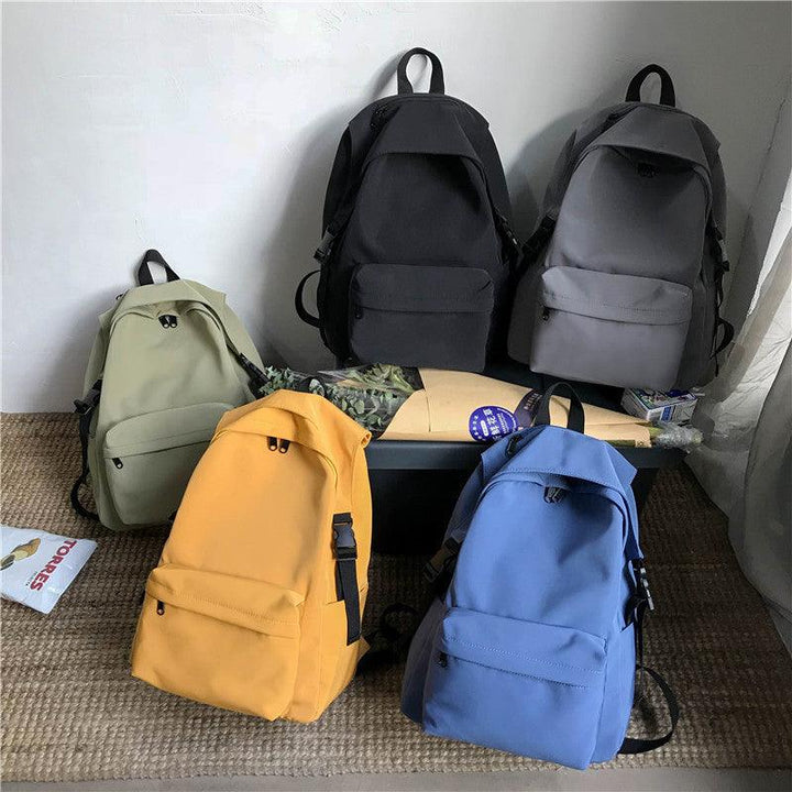 Schoolbag Korean Harajuku Ulzzang Large Capacity High School Backpack Female College Student Simple Backpack Male Ins Fashion - Trendha