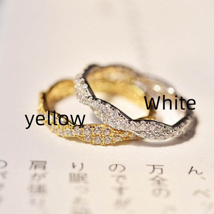 Silver Plated Full Circle Diamond Simple Ring For Women - Trendha