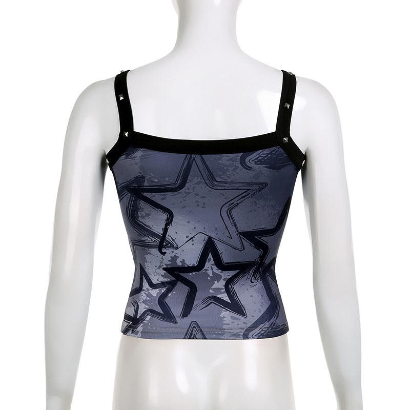 Slim Fit Versatile Slimming Printed Bottoming Camisole - Trendha