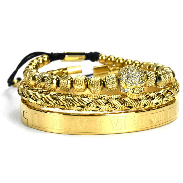 Stainless Steel Mesh Bracelet Suit Men - Trendha