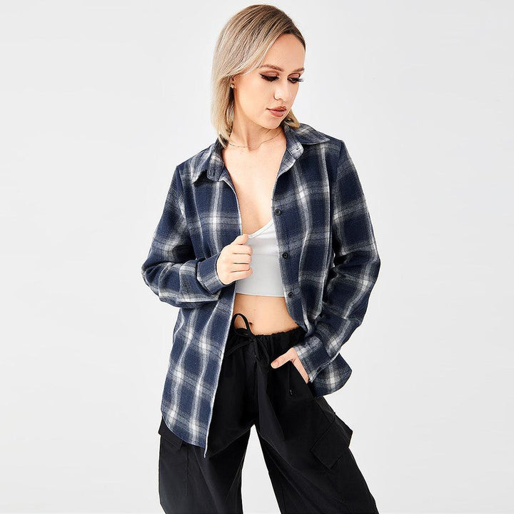 Stylish Plaid Shirt With Everything - Trendha