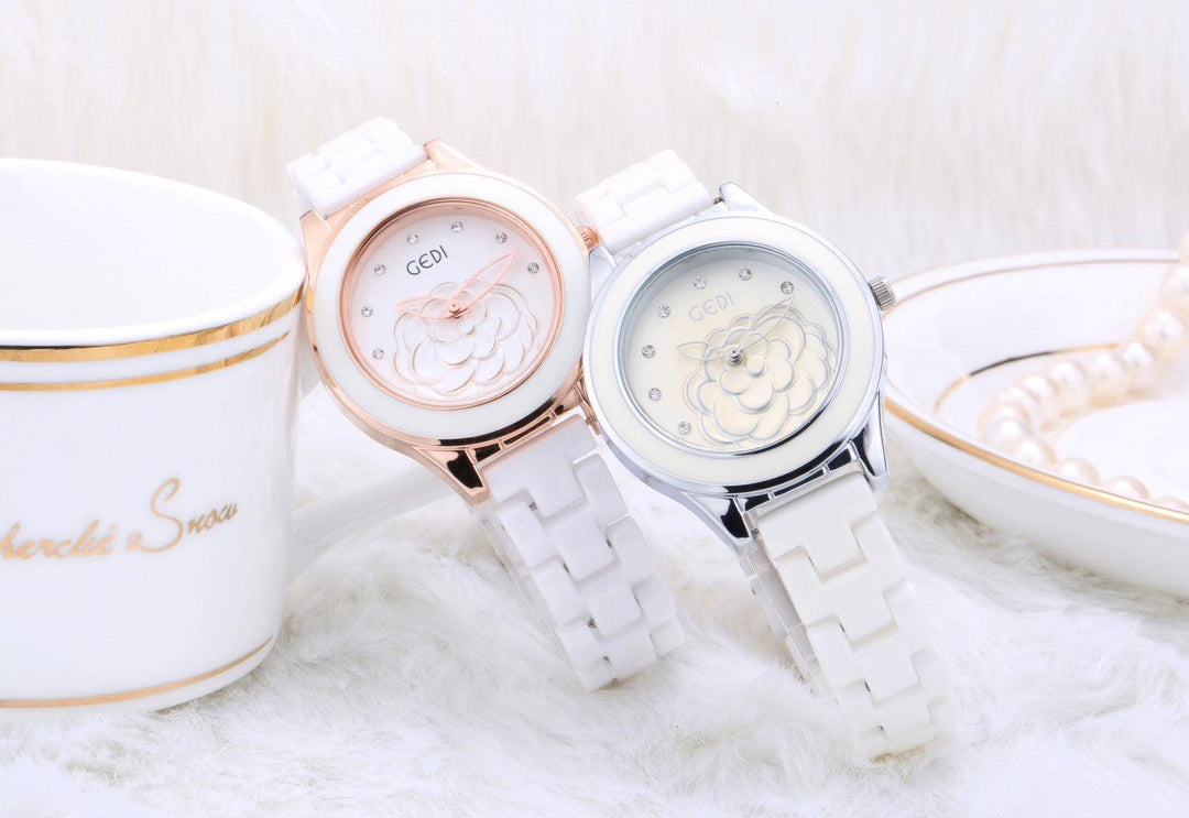 Trendy Fashion Waterproof Ladies Ceramic Watch - Trendha