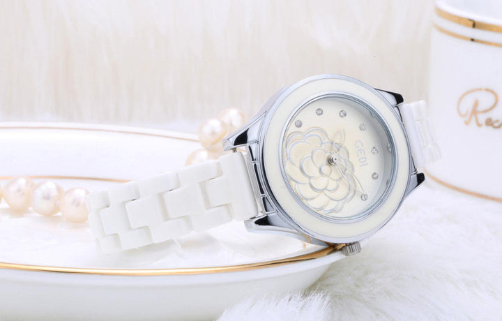 Trendy Fashion Waterproof Ladies Ceramic Watch - Trendha