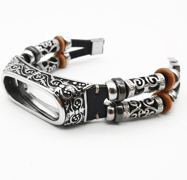 Vintage Leather Strap Carved Protective Case - Trendha