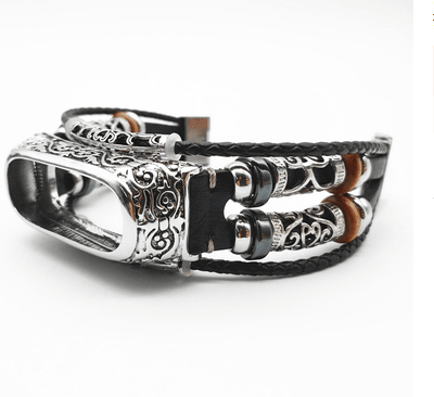 Vintage Leather Strap Carved Protective Case - Trendha