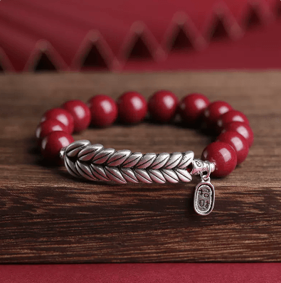 Women's Cinnabar Silver Ear Double Loop Bracelet - Trendha