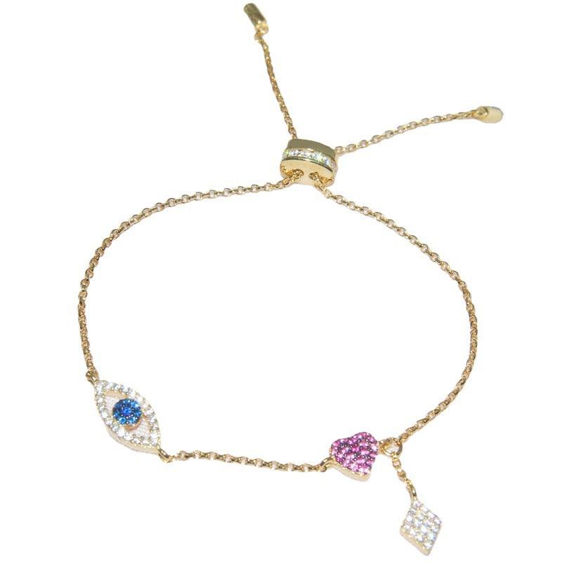 Women's Diamond Eyes Love Hand Ornaments - Trendha