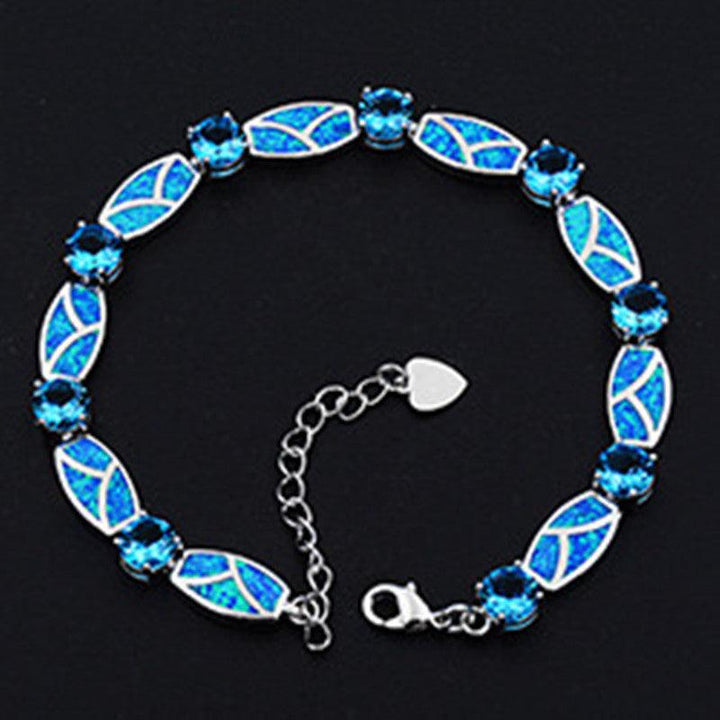 Women's Fashion Simple Geometric Opal Bracelet - Trendha