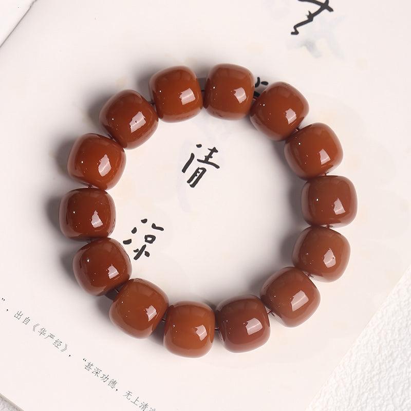 Women's Fashion White Jade Bodhi Root Hand Bracelet - Trendha