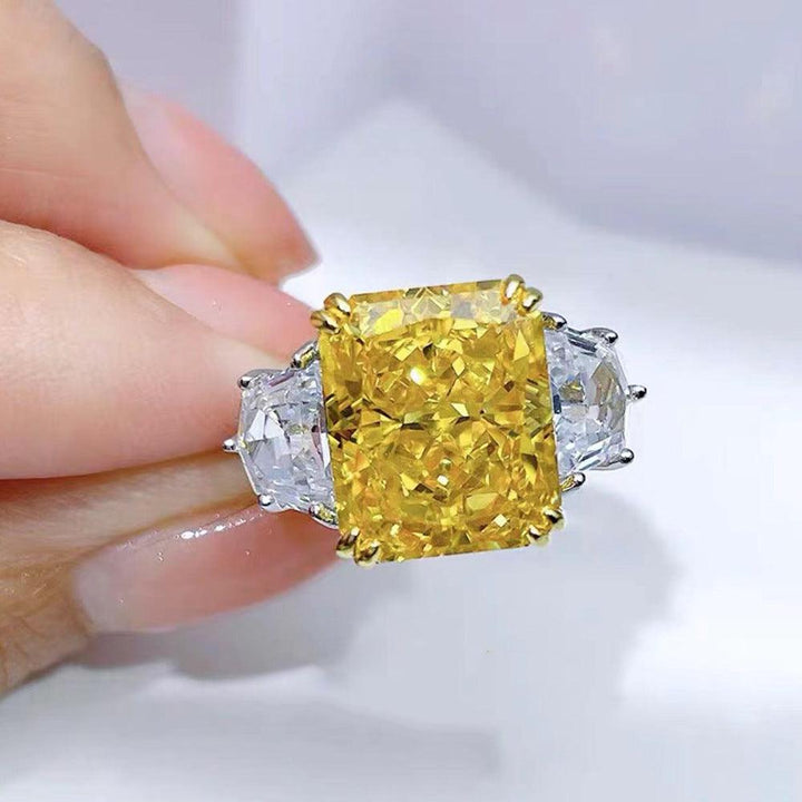 Women's Ice Cut High Carbon Diamond Ring - Trendha