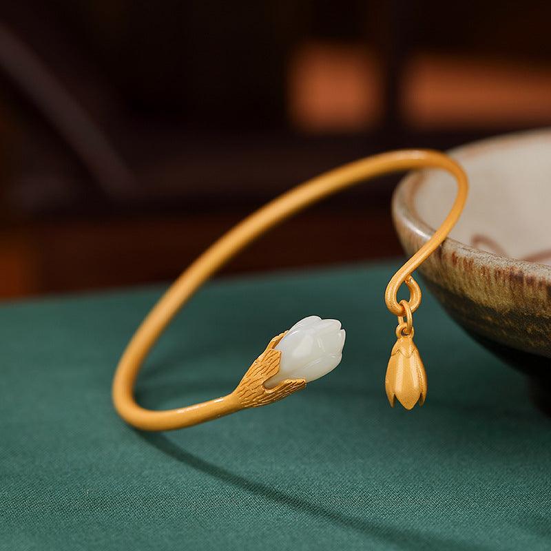 Women's Silver Retro Simple Bracelet - Trendha