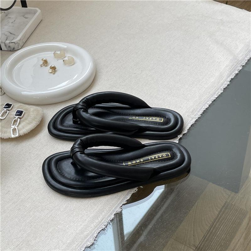 Flat-bottomed Soft Flip-flops For Women - Trendha