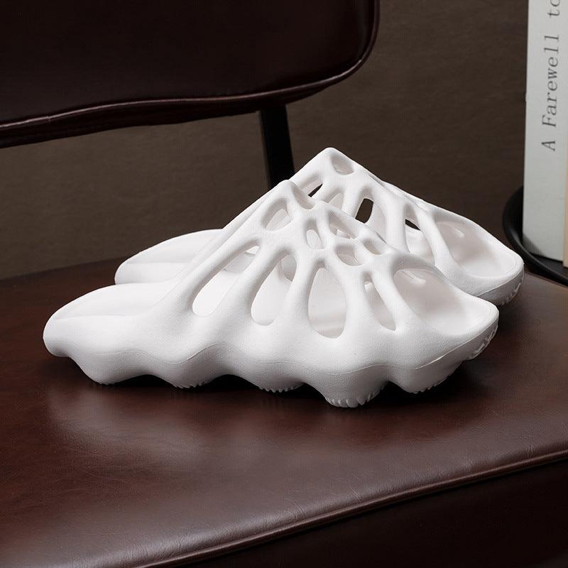 Spider Web Thick Bottom Flip-Flop One Shape Flip-Flop Female - Trendha