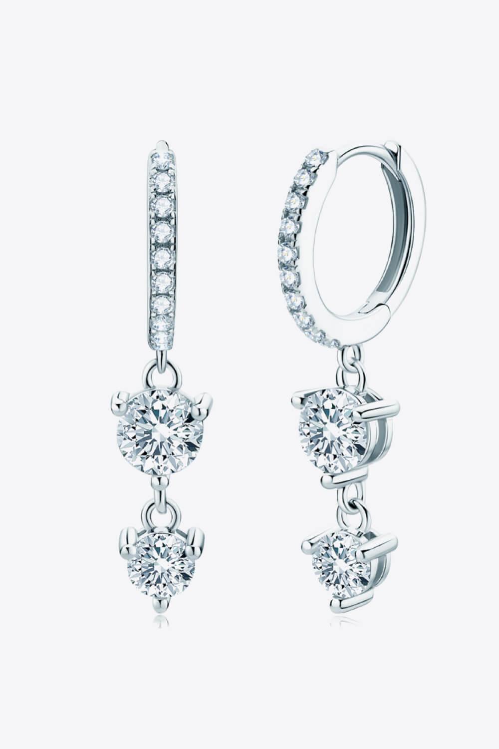 Be The One Moissanite Drop Earrings - Trendha