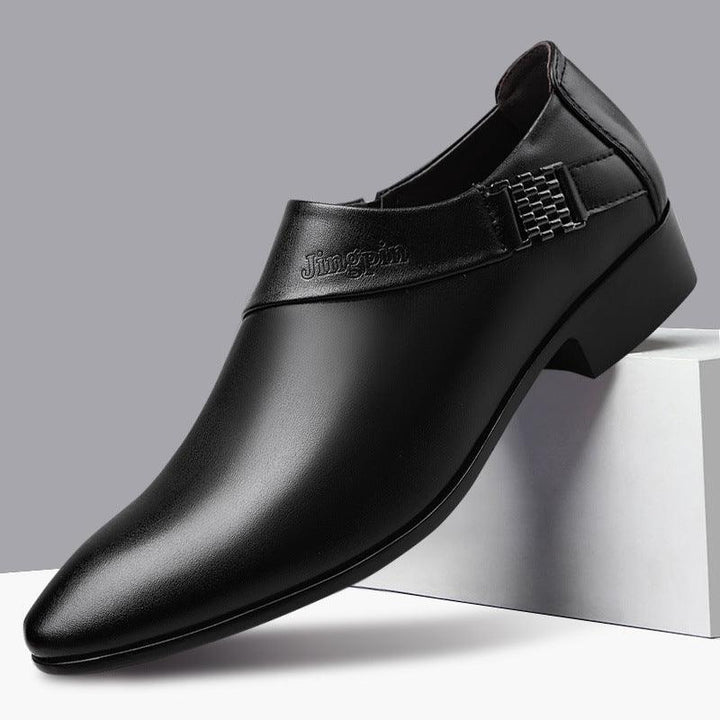 Men's Leather Business Shoes - All-Match Casual Formal Wear for Fashionable Professionals - Trendha