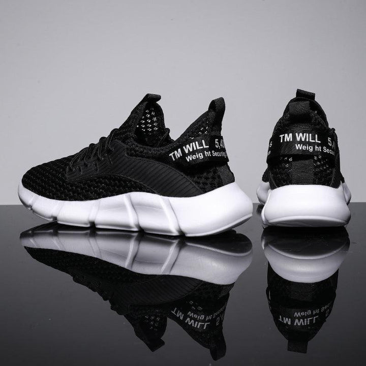 Men's Shoes Hollow Mesh Summer New Sports Shoes Breathable Running Shoes - Trendha