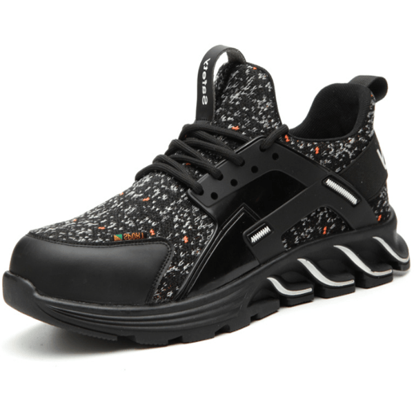 Fashion Work Shoes Men's Outdoor Light Breathable Safety Sneakers Boots Steel Toe Anti Smashing Safety Shoes - Trendha