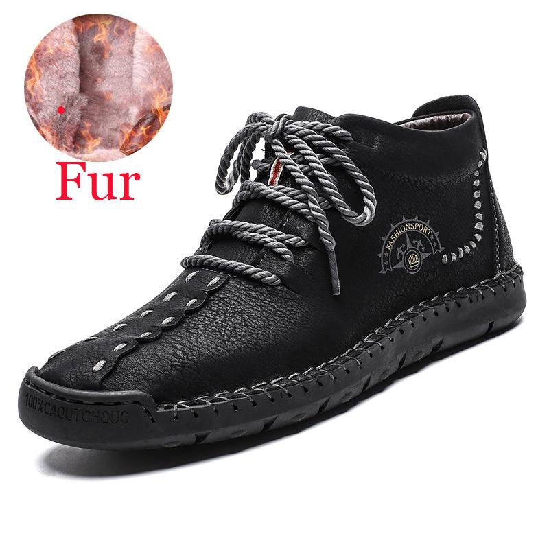British lazy soft winter men's sports style cotton shoes - Trendha