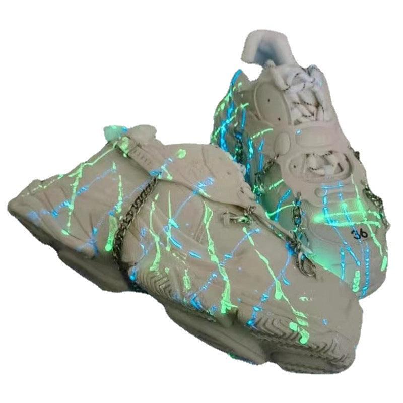 Round Toe Mesh Surface To Increase Sports Shoes - Trendha