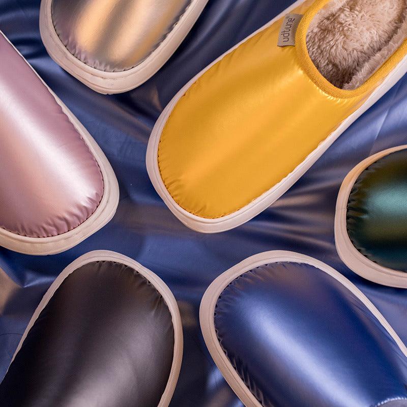 Down warm cotton slippers in autumn and winter - Trendha