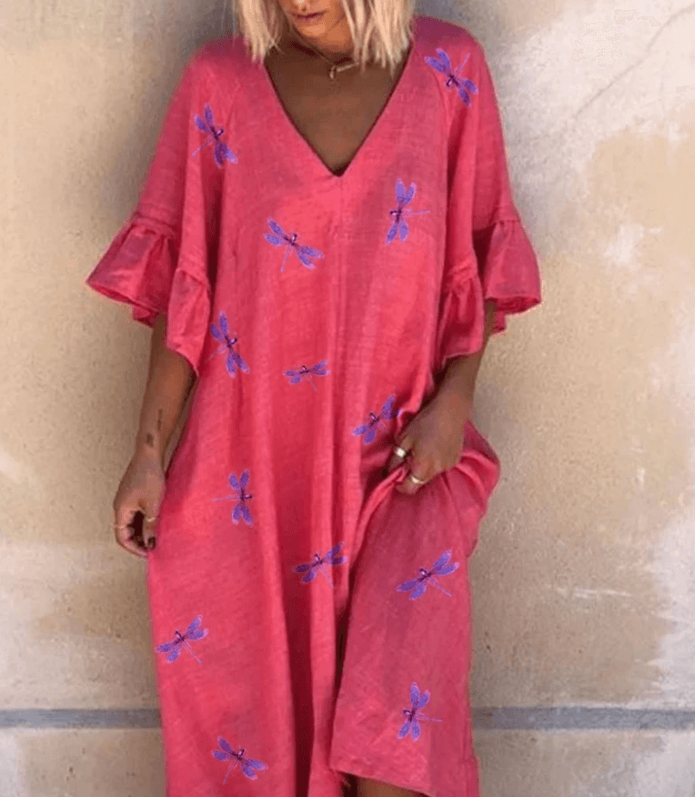 Beautiful linen dress - Trendha