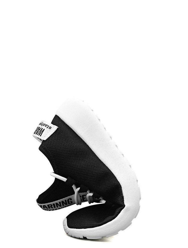CrLightweight Single Shoes Flying Woven Breathable Running Shoes - Trendha