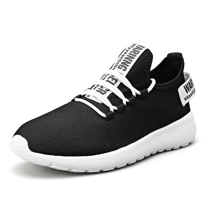 CrLightweight Single Shoes Flying Woven Breathable Running Shoes - Trendha