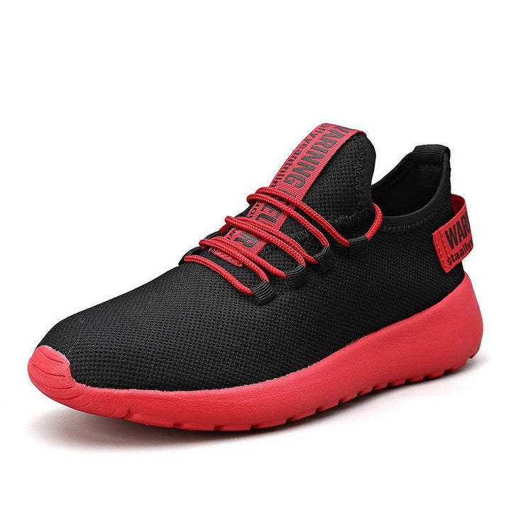 CrLightweight Single Shoes Flying Woven Breathable Running Shoes - Trendha