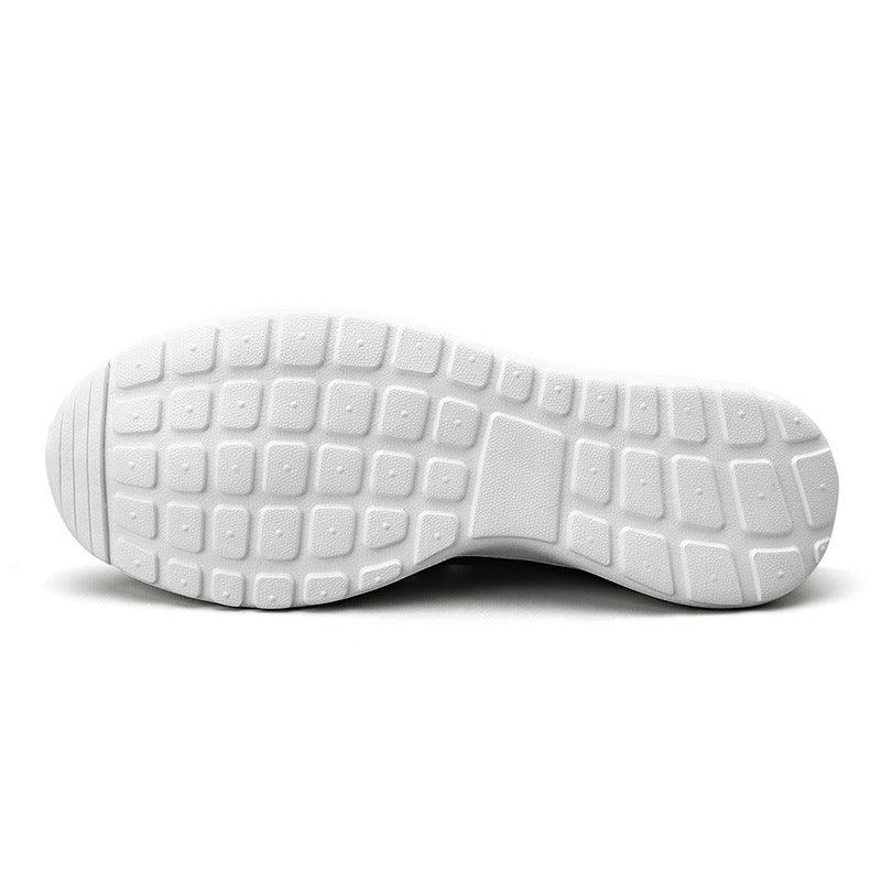 CrLightweight Single Shoes Flying Woven Breathable Running Shoes - Trendha