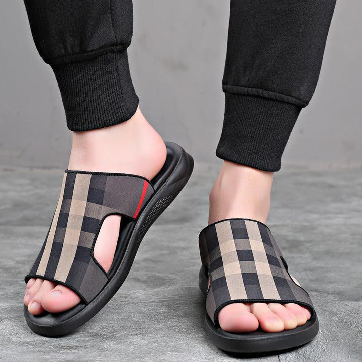 Men's New Indoor And Outdoor Dual-Use Casual Non-Slip Flip-Flop Beach Slippers - Trendha