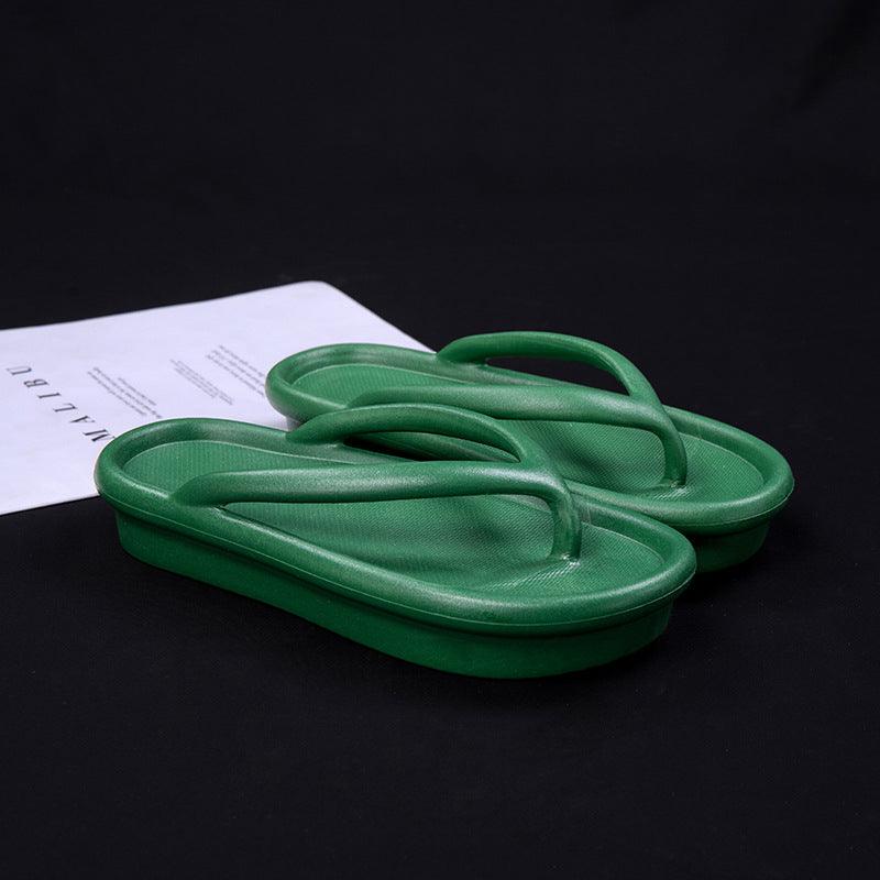 Thick-soled heightened couple non-slip sandals and slippers - Trendha