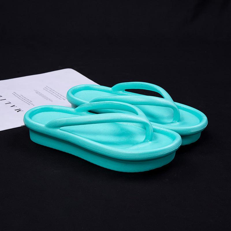 Thick-soled heightened couple non-slip sandals and slippers - Trendha