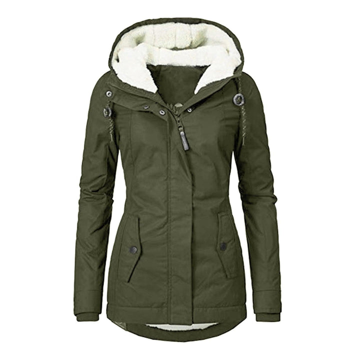 Hot Style Ladies Long-Sleeved Zipper Pocket Padded Coat Jacket - Trendha