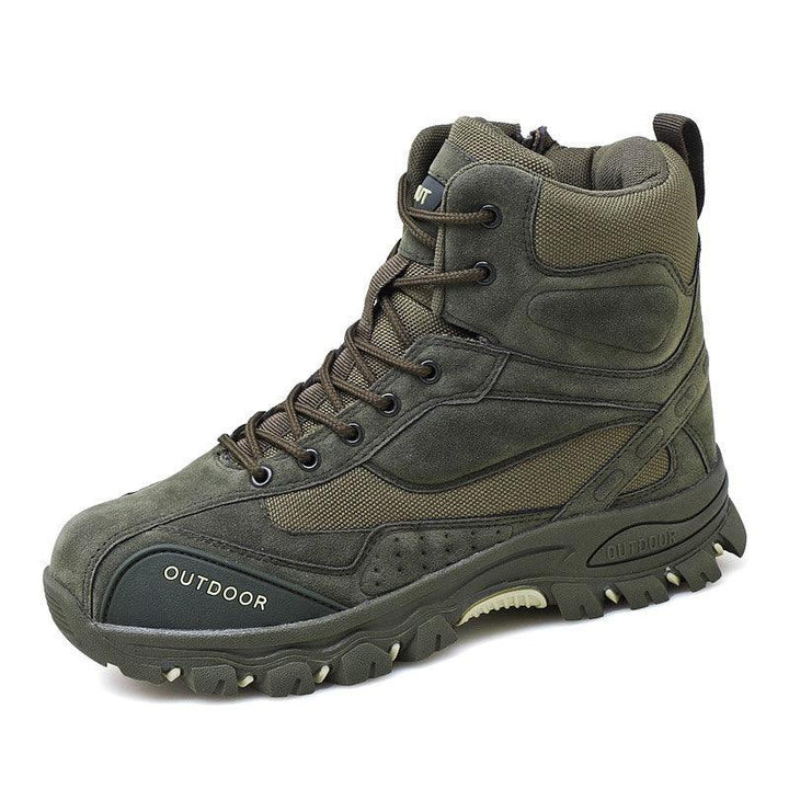 Mountaineering Work Shoes High-Top Lace-Up Mid-Tube Martin Boots - Trendha