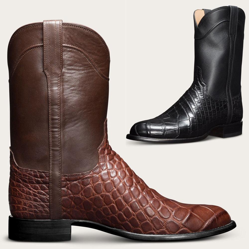 Men's Boots Pattern Western Cowboy Men's Shoes - Trendha