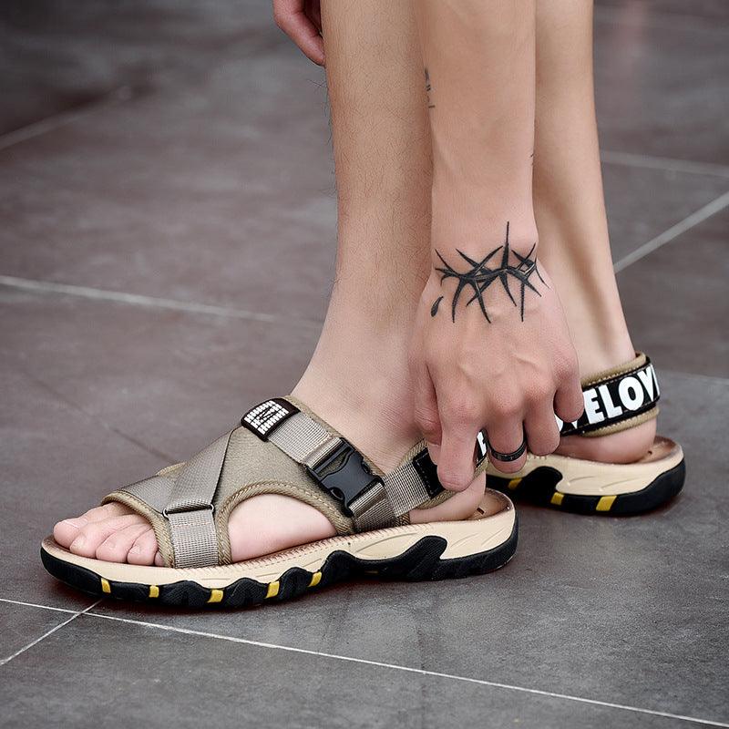 Explore the New Sandals Men's Beach Shoes | Stylish, Non-slip Dual-use Slippers - Trendha