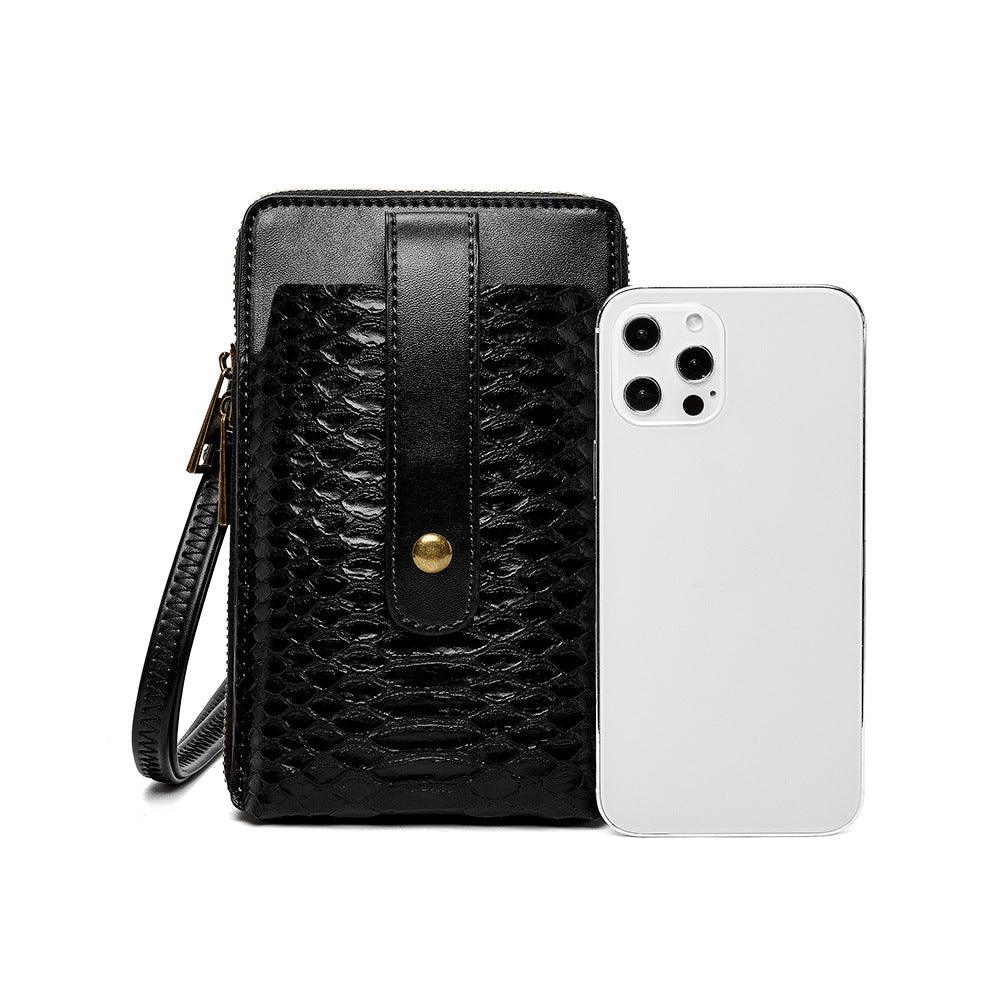 Ladies Shoulder Bag Snake Print Small Square Bag PU Leather Lipstick Bag - Trendha