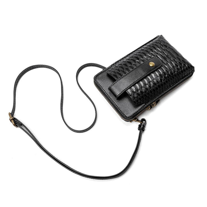 Ladies Shoulder Bag Snake Print Small Square Bag PU Leather Lipstick Bag - Trendha