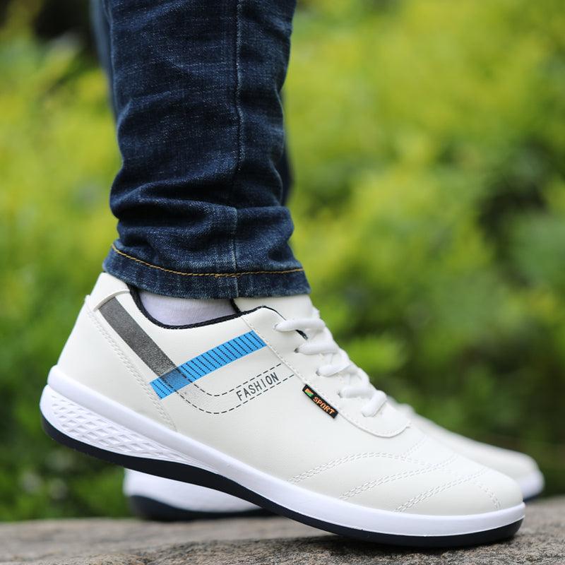Waterproof Men's Shoes New Breathable Leather Casual Shoes - Trendha