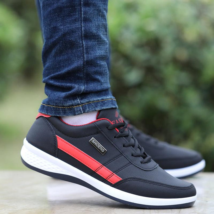 Waterproof Men's Shoes New Breathable Leather Casual Shoes - Trendha