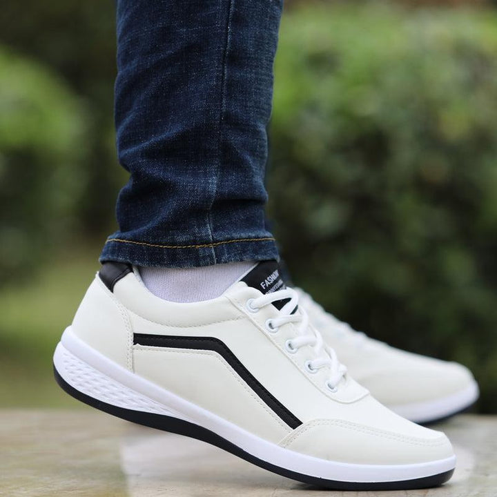Waterproof Men's Shoes New Breathable Leather Casual Shoes - Trendha