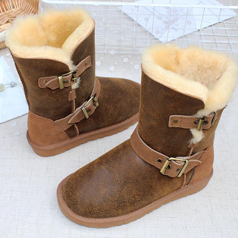 Warm snow shoes cotton boots - Trendha