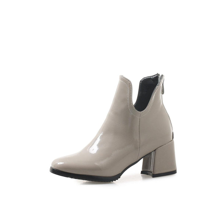 High heeled women's short boots - Trendha