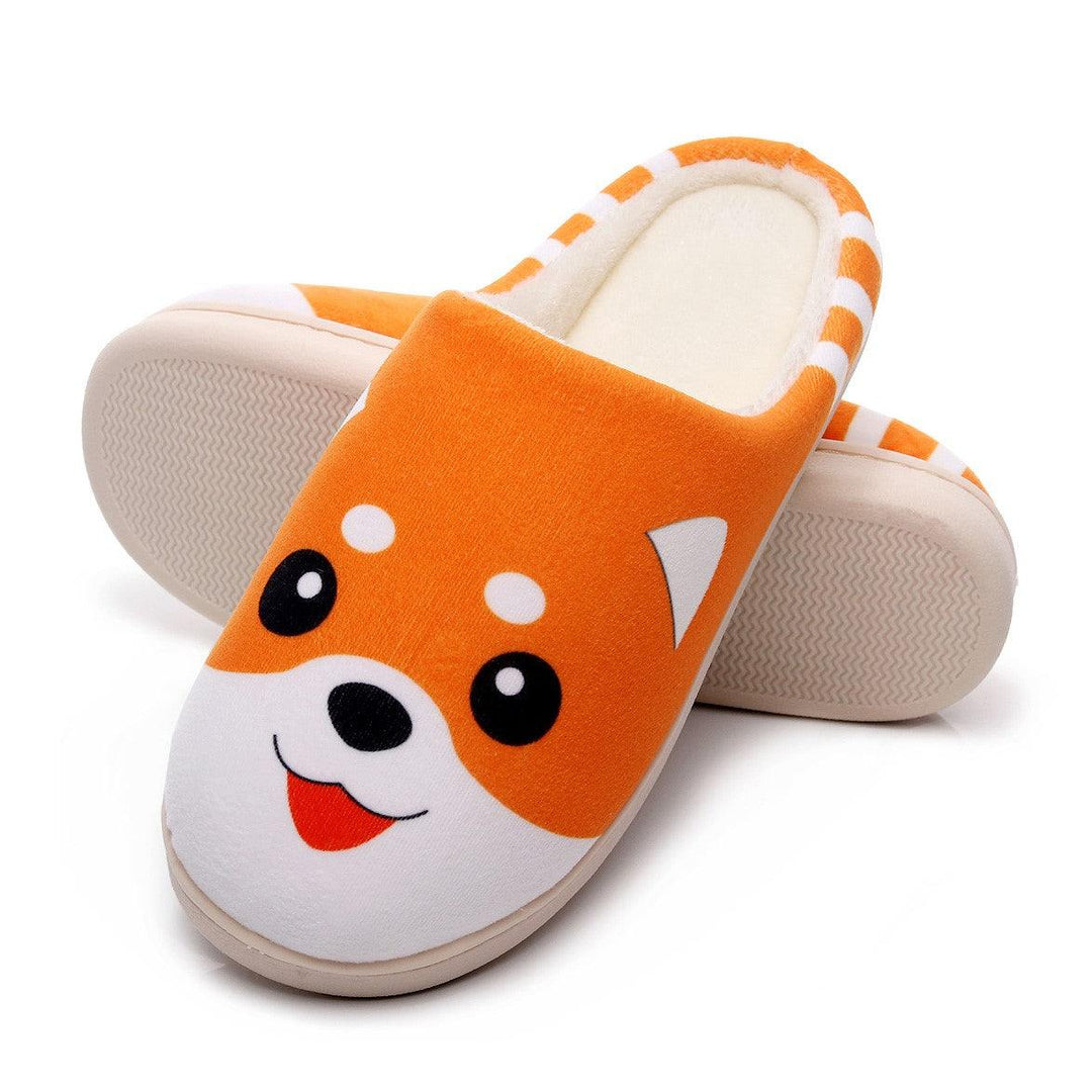 Lovers Non-slip Velvet Home Slippers Cotton Sippers - Trendha