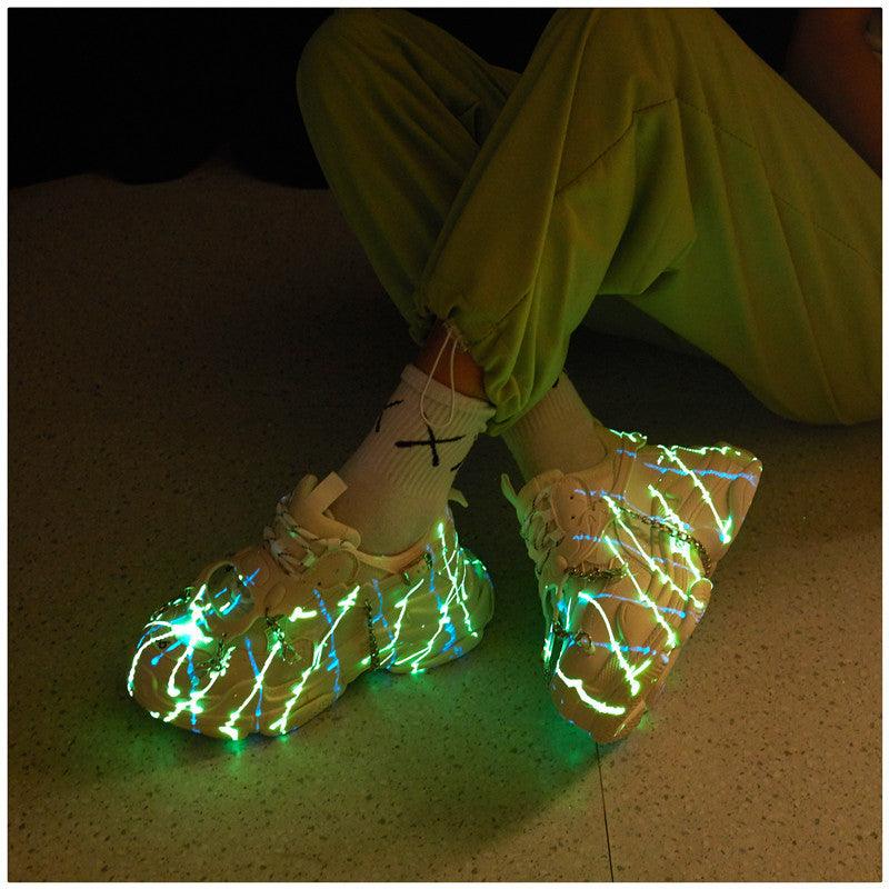 Round Toe Mesh Surface To Increase Sports Shoes - Trendha